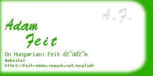 adam feit business card